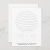 Berufliches, modernes, verschleiertes Firmenlogo Mitteilungskarte (Vorne/Hinten)