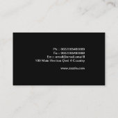 berufliches, modernes Visitenkartendesign Visitenkarte (Rückseite)