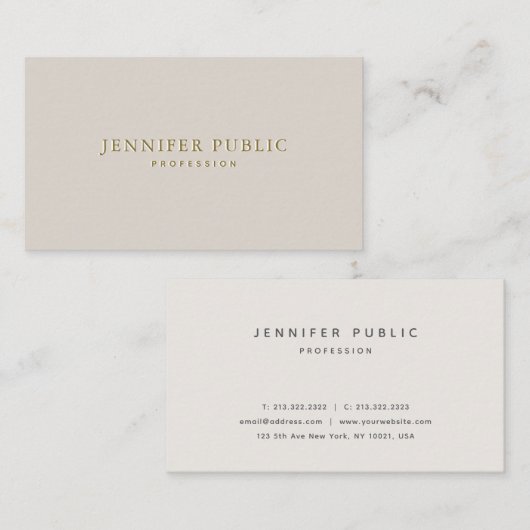 Berufliches, modernes Vorlagendesign Visitenkarte (Vorne/Hinten)