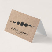 Berufliches Monogram-Black-Moon-Logo Visitenkarten (Vorderseite)