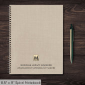 Berufliches Monogram-Business-Notebook Notizblock