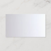 Berufliches Monogram Gold Silver Modernes Elegant Visitenkarte (Rückseite)