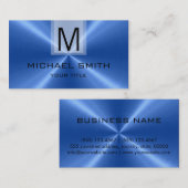 Berufliches Monogramm aus Edelstahl Visitenkarte (Vorne/Hinten)