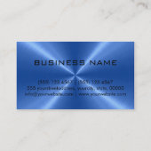 Berufliches Monogramm aus Edelstahl Visitenkarte (Rückseite)