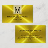 Berufliches Monogramm aus Edelstahl Visitenkarte (Vorne/Hinten)