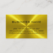 Berufliches Monogramm aus Edelstahl Visitenkarte (Rückseite)