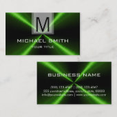 Berufliches Monogramm aus Edelstahl Visitenkarte (Vorne/Hinten)