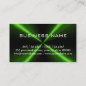 Berufliches Monogramm aus Edelstahl Visitenkarte (Rückseite)