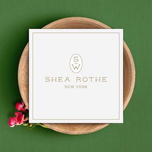 Berufliches Monogramm des hellgrauen Beauty Salons