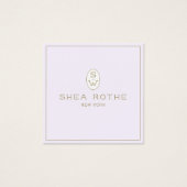 Berufliches Monogramm des Lavender Beauty Salons (Vorderseite)