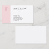 Berufliches Monogramm-Design Stilvoll Schlicht Visitenkarte (Vorne/Hinten)