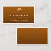 Berufliches Monogramm Elegant Seide Finish Luxus Visitenkarte (Vorne/Hinten)