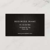 Berufliches Monogramm-elegantes modernes Visitenkarte (Rückseite)