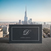 Berufliches Monogramm Encadré Visitenkarte