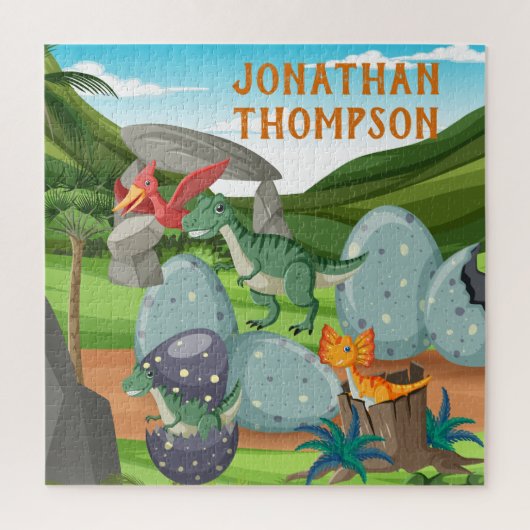 Berufliches Monogramm Jurassisch-Blau Puzzle (Vertikal)