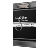 Berufliches Monogramm Klemmbrett (Links)