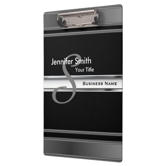 Berufliches Monogramm Klemmbrett (Links)