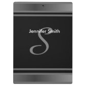 Berufliches Monogramm Klemmbrett (Rückseite)