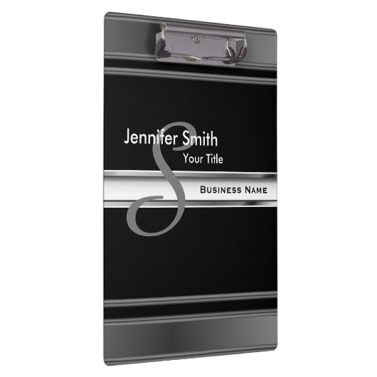 Berufliches Monogramm Klemmbrett (Rechts)