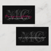 Berufliches Monogramm-kundengerechte Visitenkarte (Vorne/Hinten)