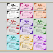 Berufliches Monogramm-Logo für blaue Reinigungsdie Visitenkarte