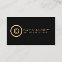 Berufliches Monogramm-Logo in Imitaten Gold II