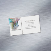 Berufliches Monogramm-Marmorgeschäft Magnetische Visitenkarte (Beispiel)