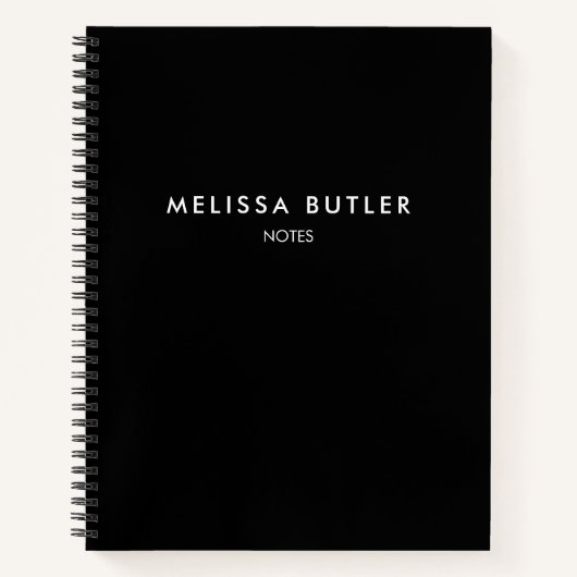 Berufliches Monogramm Minimalistisch Notizblock (Vorderseite)