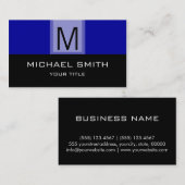 Berufliches Monogramm Visitenkarte (Vorne/Hinten)