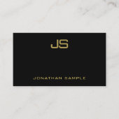 Berufliches Monogramm Visitenkarte (Vorderseite)