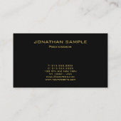 Berufliches Monogramm Visitenkarte (Rückseite)