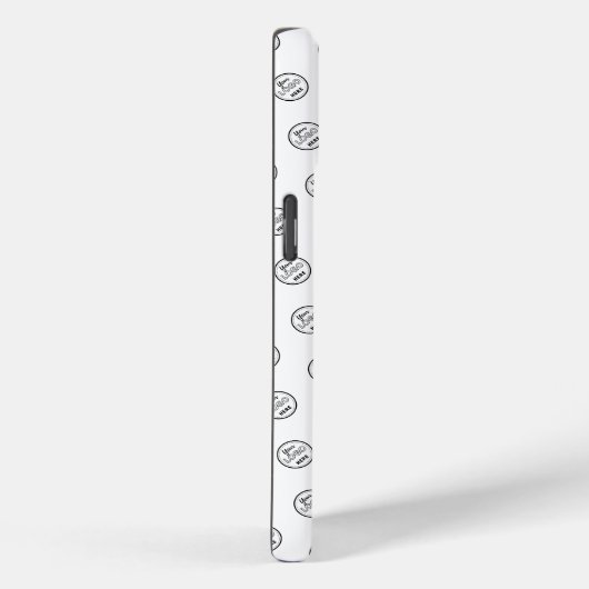 Berufliches Muster-Logo Modern White Case-Mate iPhone Hülle (Rückseite / Rechts)