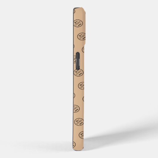 Berufliches Muster Logo Moderne rustikale Architek Case-Mate iPhone Hülle (Rückseite / Rechts)