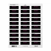 Berufliches Neonrosa Schwarz (Vorne)