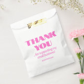 Berufliches Neonrosa Schwarz Geschenktütchen (Versiegelt)