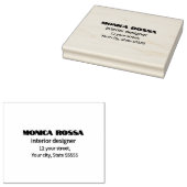 Berufliches Neonrosa Schwarz Gummistempel (Stempel)