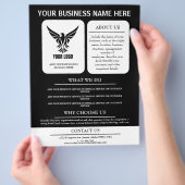 Berufliches neues Logo für die Werbung in Unterneh Flyer (Hand)