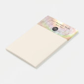 Berufliches, neutrales Logo für Unternehmen 4x6 Post-it Klebezettel (angewinkelt)