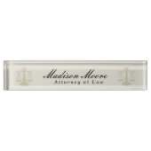 Berufliches, neutrales Schreibtischschild (Vorderseite)