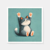 Berufliches Nickerchen Taker Funny Sleeping Chat Serviette (Vorderseite)