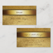 Berufliches nobles elegantes des Stylist-| Visitenkarte (Vorne/Hinten)