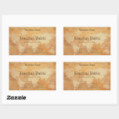 Berufliches Nostalgisches Altpapier Rechteckiger Aufkleber (Blatt)