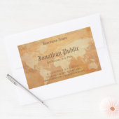 Berufliches Nostalgisches Altpapier Rechteckiger Aufkleber (Umschlag)