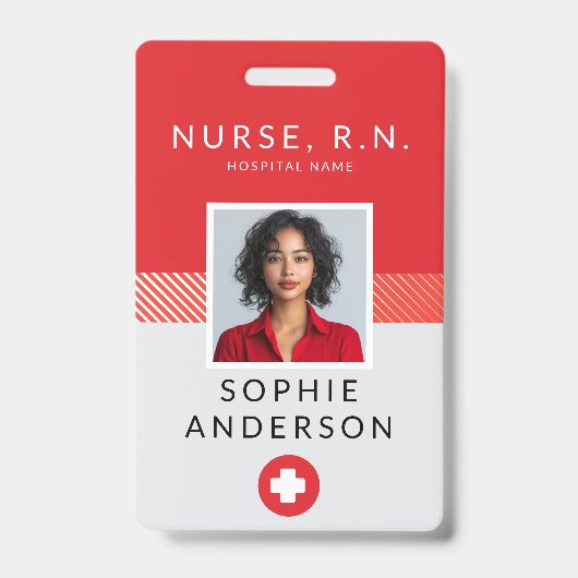 Berufliches Nurse-ID-Abzeichen Ausweis (Vorderseite)