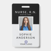 Berufliches Nurse-ID-Abzeichen Ausweis (Vorderseite)