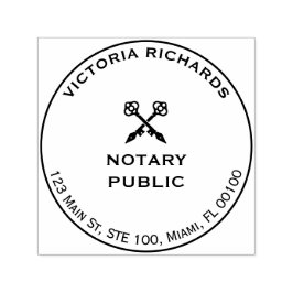 Berufliches Office-Cross-Keys für Ihre Logo-Notare Permastempel