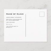 Berufliches Optometriker Lila HerzAuge Erinnerung Postkarte (Rückseite)