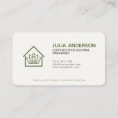 Berufliches Organisationsgrün Visitenkarte (Vorderseite)