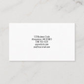 Berufliches Oval-Foto für persönliche Sicherheit Visitenkarte (Rückseite)