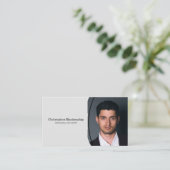 Berufliches Oval-Foto für persönliche Sicherheit Visitenkarte (Stehend Vorderseite)